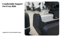 Adjustable Seat with Backrest Stationary Bike LCD Display Resistance Bike Low-Effect Workout Cardio Training Machine Heart Rate Monitor for Beginners, Gym, Home