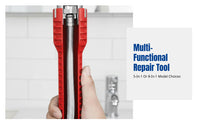 Sink Wrench, Multifunctional Plumbing Tool for Bathroom Faucet and Pipe Repair, 8-in-1 & 5-in-1 Options