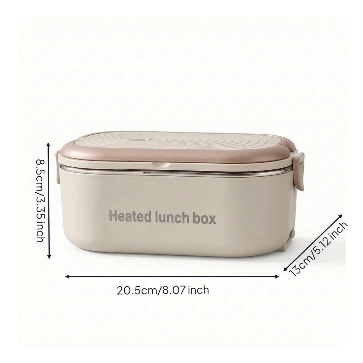 Portable Heated Lunch Box Electric-Powered Electric Lunch Box Removable Food Warmer Sturdy for Students