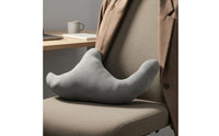 Curved Shoulder Support Pillow Cushioned Crescent Shoulder Pillow Gray