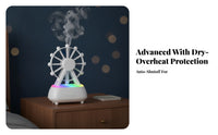 Rotating Desktop Wheel Humidifier Mist Output Room Accessory for Bedroom