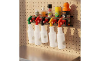 Spray Bottle Holder Includes Mounting Hardware Wall Mount Bottle Rack Car Detailing Supply Organizer Wear-Resistant for Garage