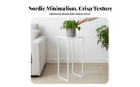 Nordic Design Potted Plant Pedestal Minimalist Design Single Pot Display Rack adaptable Home Decor Accessory Indoor & outsidedoor Use for Gardening lovers, Apartment Dwellers, Decorators, Living Room, Balcony, Bedroom, away fromice