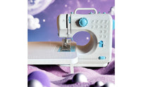 12 Stitch Patterns Compact Sewing Machine Removable Extension Table Portable Sewing Machine Metal Presser Foot Household Appliance Carrying Handle
