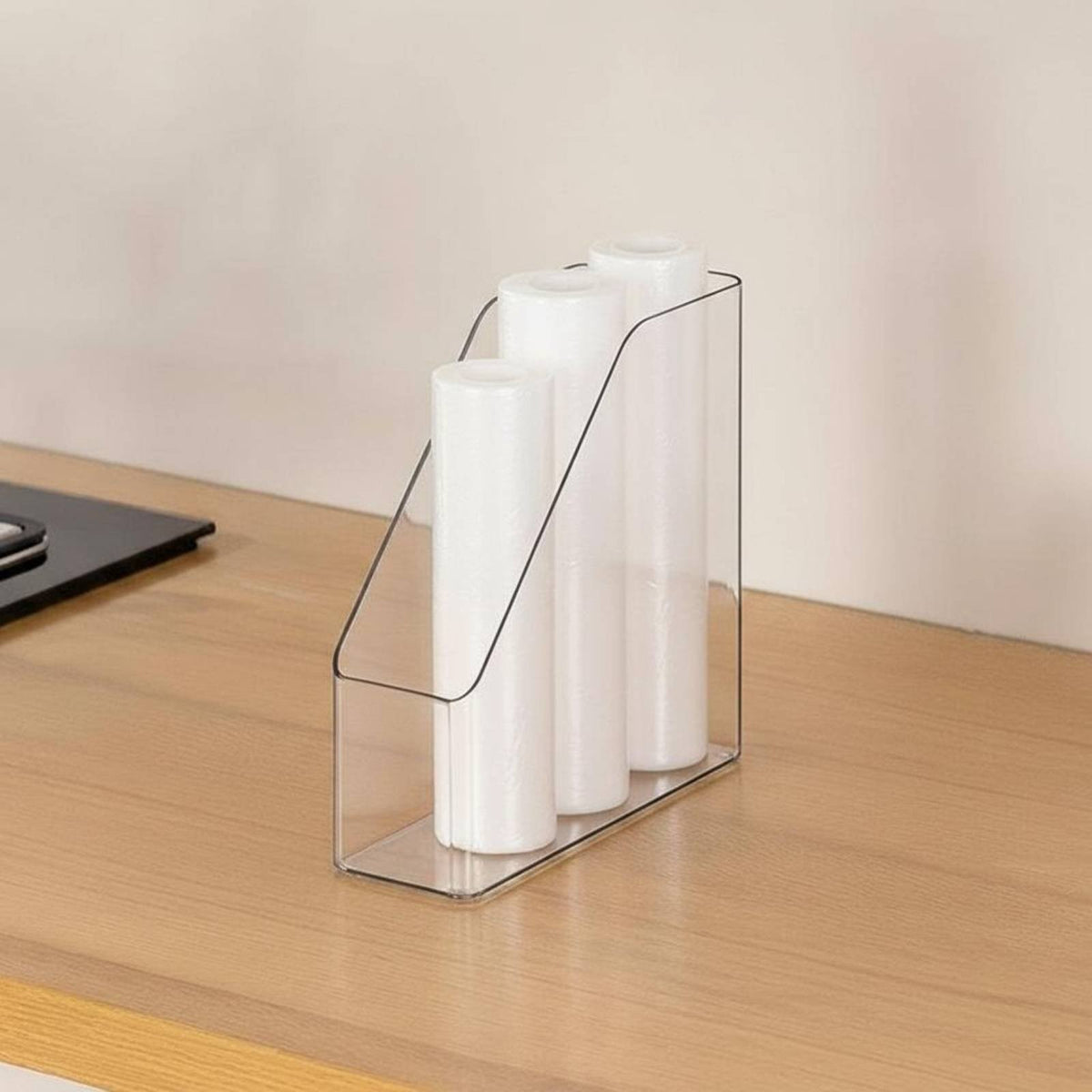Quadruple-function Film Dispenser Space Saving Household Storage Easy to Install for Pantry