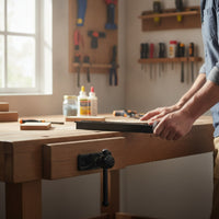 Tail Vise Sliding Table Vise with Handwheel Clamp Bolt-down Heavy-Duty for Woodworkers, Workshop