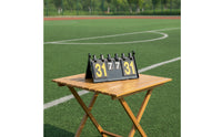 Manual Flip Scoreboard Clear Visibility Flip Card Scoreboard Manual Score Counter Portable Scorekeeper Foldable for Referees