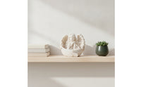Angel Figurine Cream-White Cherub Figurine Angel Statue Serene Decor Resin for Collectors, Mantel, Bookshelf