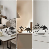 Cycle Candle Holder Decorative Candle Tray Stand Candlestick Rustic Vintage for Coffee Table