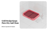 Indoor Dog Toilet Tray Spill-Resistant Dog Potty Tray Puppy Training Potty Keeps Paws Dry Indoor Pee Pad Holder Easy to Clean