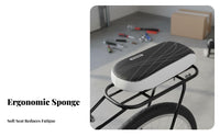 Rear Bike Passenger Cushion Soft Padding Backrest Support for Weekend Trips