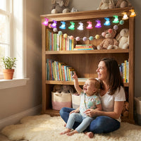 Easter Bunny String Lights with Remote Control & Timer, Battery Operated Rabbit Fairy Lights, Multi-Colour 8 Modes LED Garland for Spring Home Bedroom Party Decoration