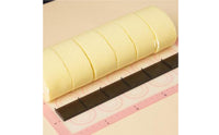 4 Pieces Engraved Cake Roll Slicing Ruler Translucent Cake Portion Marker Slim Baking Ruler with Hanging Hole Precision for Home Bakers, Dessert Shops
