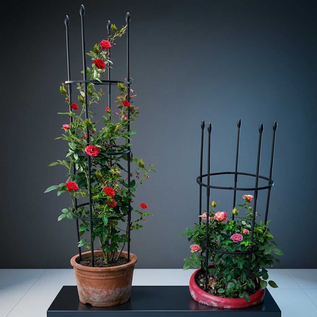 Garden Decor Cylindrical Garden Trellis for Climbing Plants, Durable Plant Support for Potted Plants, Tall 160cm Garden Obelisk, Pack of 1