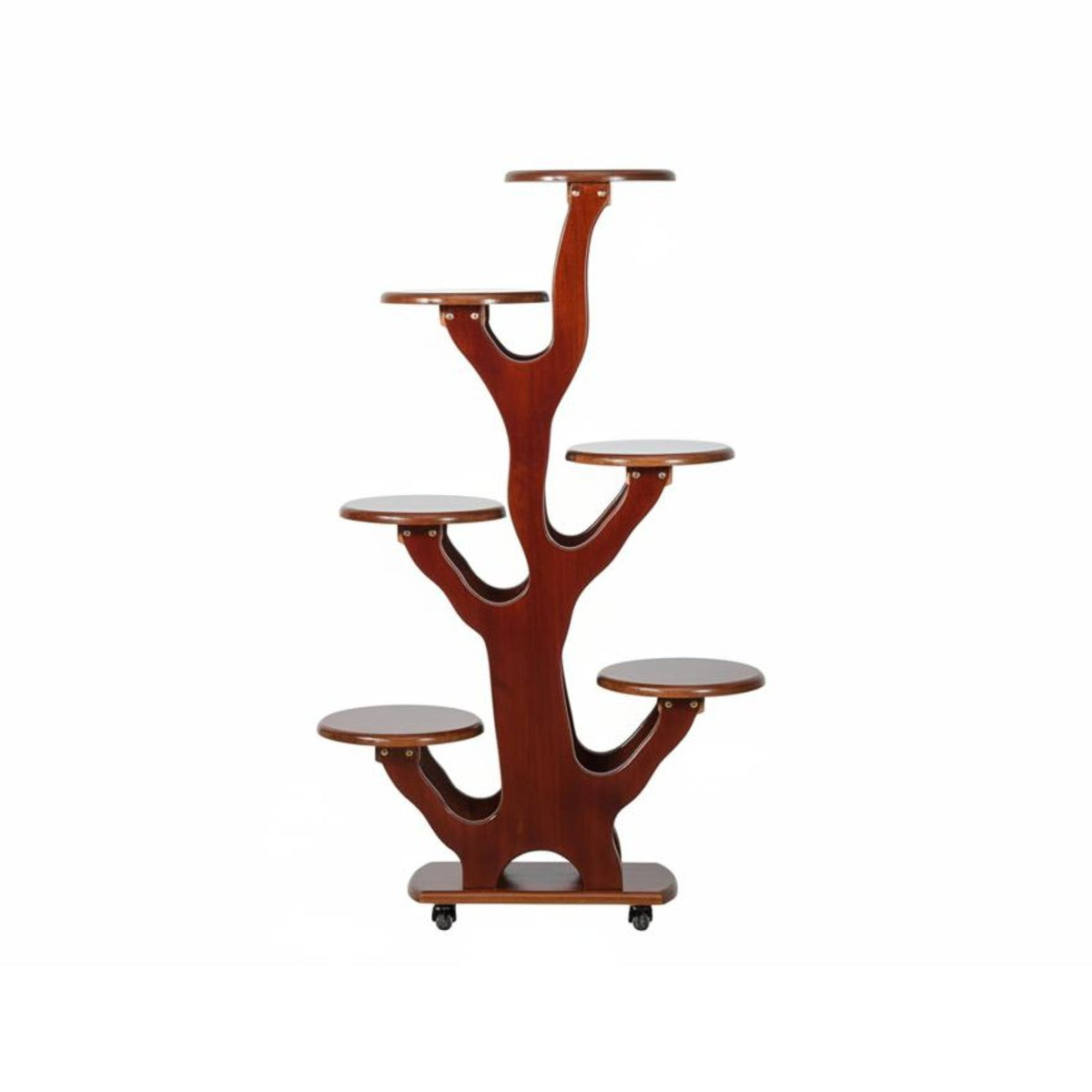 Floor-Standing Multi-Tier Tree-Shaped Pot Holder Chinese Design 5-Tier Plant Stand Elegant Decoration Flower Rack Sturdy & Long-Lasting for Homeowners, Indoor Gardeners, Apartment Dwellers, Living Room, Balcony, Bedroom, Office