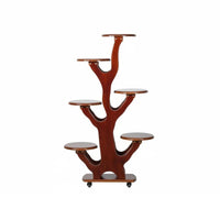 Floor-Standing Multi-Tier Tree-Shaped Pot Holder Chinese Design 5-Tier Plant Stand Elegant Decoration Flower Rack Sturdy & Long-Lasting for Homeowners, Indoor Gardeners, Apartment Dwellers, Living Room, Balcony, Bedroom, Office