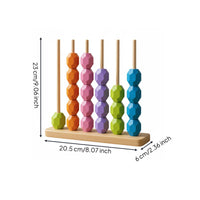 Sturdy Wood Child-Centered Stringing Beads Set Develops Fine Movement Skills Lacing and Stacking Blocks Hand-Eye Coordination