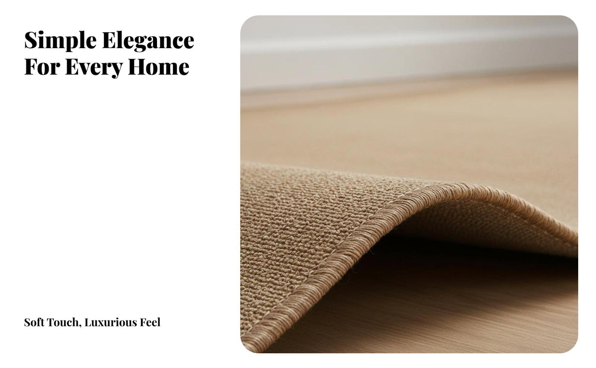 Solid Color Carpet Easy to Clean Modern Minimalist Rug Soft Minimalist Design Rug for Homeowners, Business Owners, Bedroom, Entryway, Commercial Areas