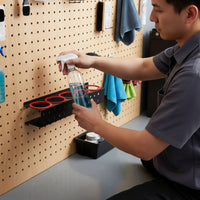 Car Detailing Organizer Space Saving Spray Bottle Storage Rack Easy to Install Car Detailing Bottle Holder for Professionals, Workshop, Garage