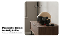 Helmet with Removable Ear Protectors 3C Certified Half Helmet Windproof for Men, Adults, Winter Riding, Daily Commute, City Commuting