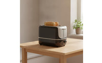 2-Slice Toaster Easy-Clean Two-Slot Toaster Kitchen Appliance Removable Modern for Dorm Rooms