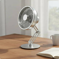Metal USB table Fan Compact Size Folding Desk Fan Cordless for Travel