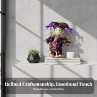 Italian Good Luck Doll Souvenir Gift Ceramic Court Entertainer Figurine Poseable Clown Doll Hand-Painted Face House Decoration