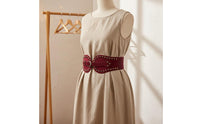 Wide Elastic Waist Belt Soft Touch Suede Waist Belt Fashion Accessory for Outfit Styling, Daily Wear
