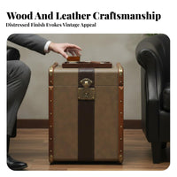 Suitcase End Table Multi-Purpose Decorative Storage Table distinctive Aesthetic