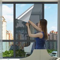 Frosted Window Film and Blackout Window Tint for Home Office, Opaque Window Tint Film Home with Tools, Bathroom Window Film Privacy, PVC Material