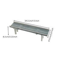 Elevated Bridge Model Section Miniature Roadway Model with Support Legs Modular Textured for Architectural Display