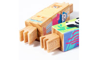 Smooth Rotate Twist Block Puzzle Compact Wooden Block Puzzle Learning Grasping Toy Educational for Playrooms