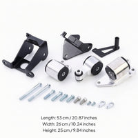 Engine Mount Conversion Set Aluminum Alloy Engine Swap Mount Kit Direct Fit for Mechanics