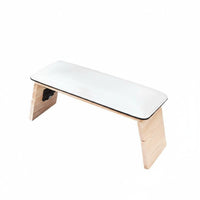 Adjustable Height Butterfly Nail Arm Rest Stable Solid Wood Base Foldable Manicure Arm Rest Comfortable Padding for Beginners, Beauty Studio