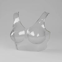 Photo Prop Transparent Bra Mannequin Lightweight Bra Display Mannequin Portable Underwear Display Torso for Product Photography