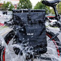 Cycle Cargo Saddle Bag Waterproof Roll-Top Saddle Bag Sturdy Bike Pannier for Bikepackers