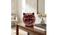Piggy Bank Decorative Pig-Shaped Bank with Monetary Symbol Decorations Designs Embossed Pig-Shaped Moneys Box for Home Decor