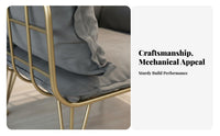 Industrial Design Wireframe Armchair Light Luxury 5-Seater Modular Sofa Minimalist Aesthetic Lounge Seating Effortless Assembly for Interior Designers, Apartment Dwellers, Living Room, Reception Area, Entertainment Space, Reading Nook