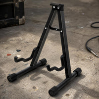 Foldable A-Frame Guitar Stand for Acoustic Electric Bass Guitars, Detachable Portable Instrument Display Rack