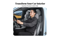 Suede Car Neck Pillow Breathable Material Car Headrest Pillow Washable Cover Vehicle Seat Neck Support for Drivers, Commuters, SUV, Daily Commute