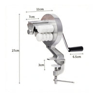 Hand-Crank Pasta Maker Compact Manual Pasta Appliance Detachable for Home Cooks