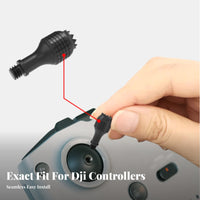 2 Pieces Anti-Slip Grip Drone Controller Joystick Easy Installation Controller Control Thumb Stick Ergonomic Design for UAV Operators