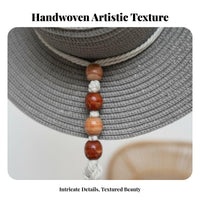 Cotton Rope Hat Holder Macrame Display Versatile Hats Showcase for Living Room