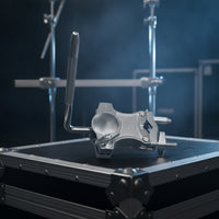 Adjustable Tom Holder with L-Rod Sturdy Tom Clamp Bracket Stable Hardware Long-Lasting for Percussionists, Practice Room