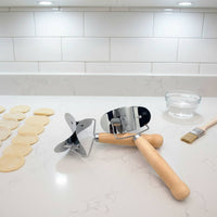 Manual Dumpling Cutter Stainless Steel Dumpling Pastry Cutter Smooth Edge Round Pastry Form