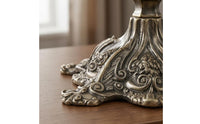 Ornate Metal Candlestick Holder Stable Vintage Metal Candle Holder 4Footed Candle Stand