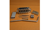 Chrome-Plated Stratocaster Bridge with Springs and Screws Double Tremolo Bridge Compact Electric Guitar Saddles Sturdy