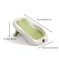 Baby Bath Support Foldable Baby Bath Seat Easy to Store Reclined for Newborn, Bathroom, Nursery