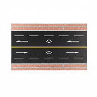 DIY 1/64 Scale Road Model Realistic Details 1:64 Scale Road Model Modular Design Miniature City Street Board Sturdy for Hobbyists, Architectural Models