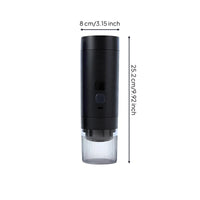 Portable Electric Coffee Mill Adjustable Electric Coffee Compact for Campers, Camping, Office